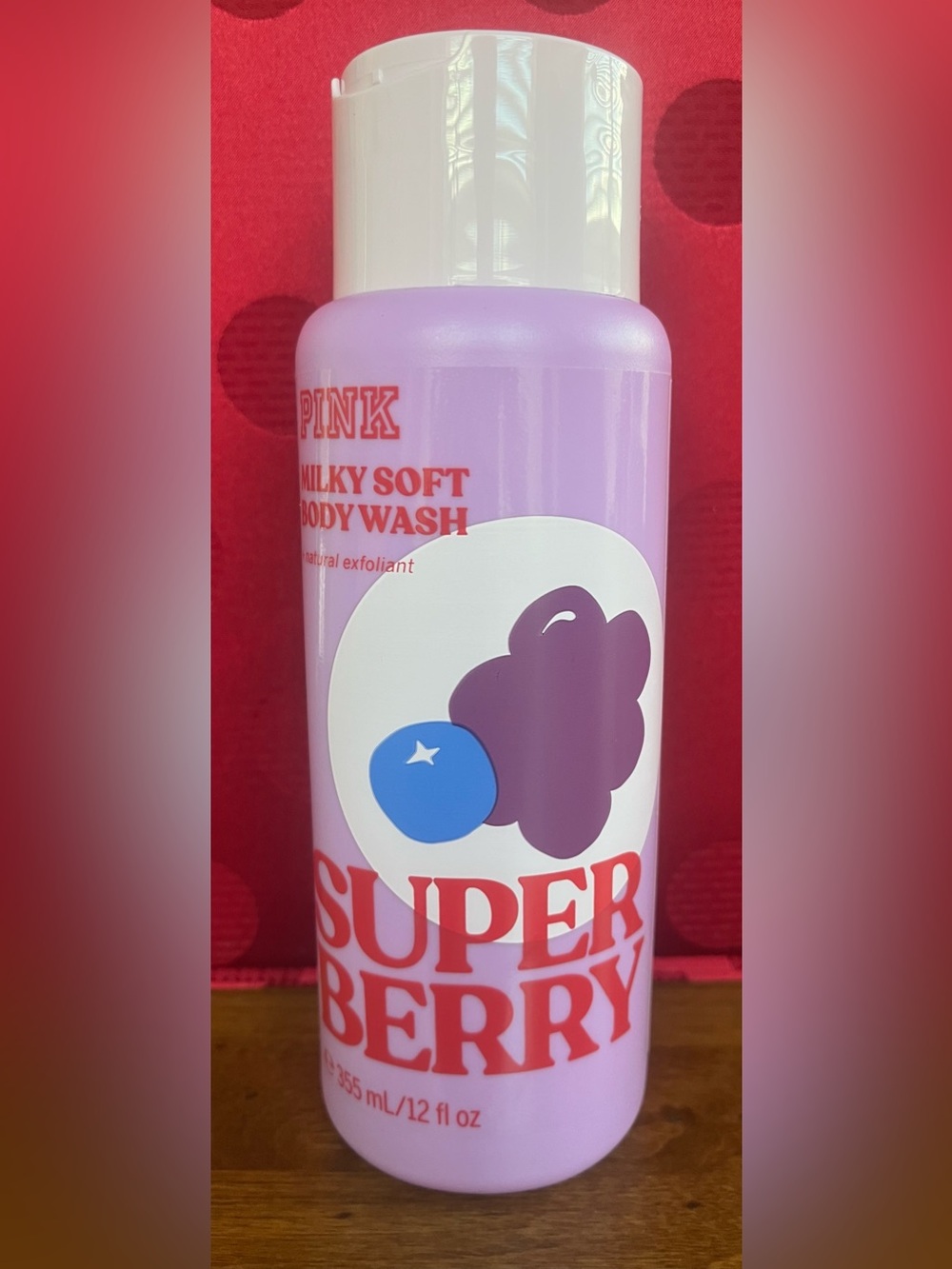 PINK Victoria's Secret Milky Soft Body Wash - Super Berry Full Size NEW
